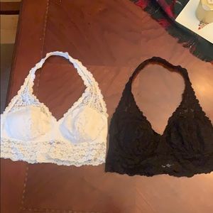 Set of 2 Aerie halter bralettes